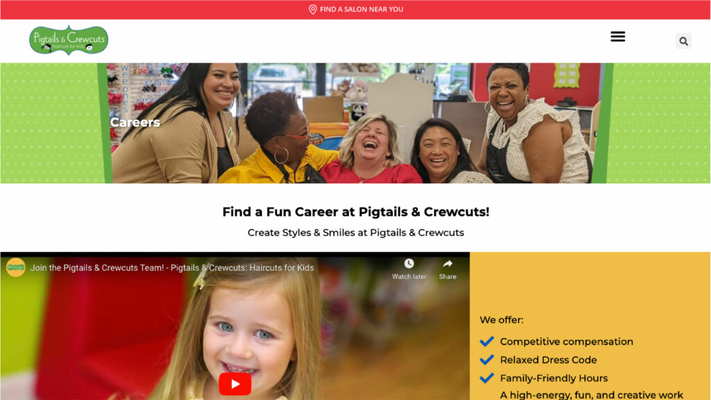 Pigtails & Crewcuts Careers Page - Rock Paper Scissors