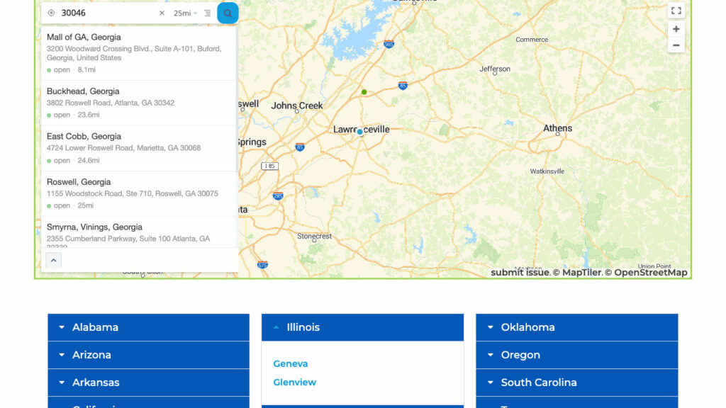 Pigtails & Crewcuts Location map and accordion - Rock Paper Scissors